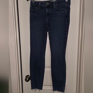 PAIGE Indigo Jubilee Distressed Verdugo Ankle Skinny Jeans Size 28x 27 (Cropped)